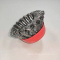 Twisted Knot Crimped Cup Brush Stainless Steel WIre Cup Brush used to Cleaning